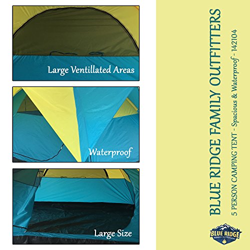 Carpa para camping de verano para 5 personas miniatura 3