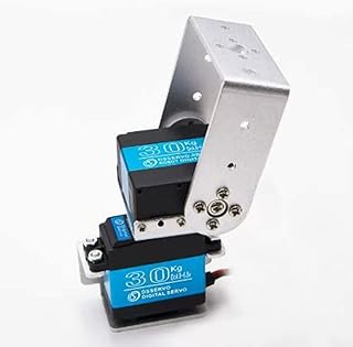 2Sets Pan Tilt Servo Mount Bracket U- Shaped Servo Bracket Arm Plate for MG995 MG996r S3003 Steering Gear Robot Car Boat