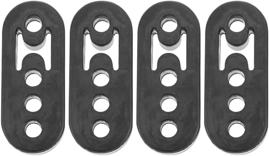 4PCS Rubber Exhaust Hanger Insulator Bushing Mount With 4 Holes Adjustable Shock Absorber Bracket Compatible With Automotive