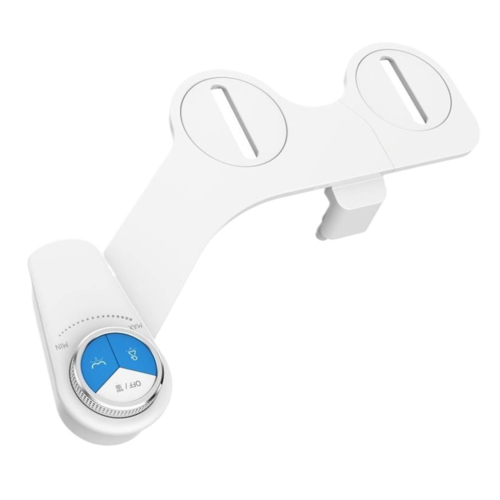 Nieelektryczny cienki bidet akcesorium do deski sedesowej, mały bidet z dwiema dyszami, samoczyszczący, higiena osobista (7-8 North America)