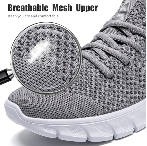 Image of Mens Running Shoes Slip On Tennis Walking Sneakers Workout Athletic Lightweight Casual Sport Shoes