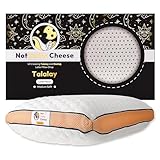 Not Swiss Cheese Oreiller Latex Premium Talalay Confortable | Oreiller Cervical Orthopédique en Latex Naturel pour Soulagement des Douleurs Cervicales | Fermeté Moyenne-Souple | 27.5 x 15.7 x 5.9 in