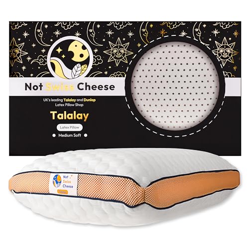 Not Swiss Cheese Oreiller Latex Premium Talalay Confortable | Oreiller Cervical Orthopédique en...