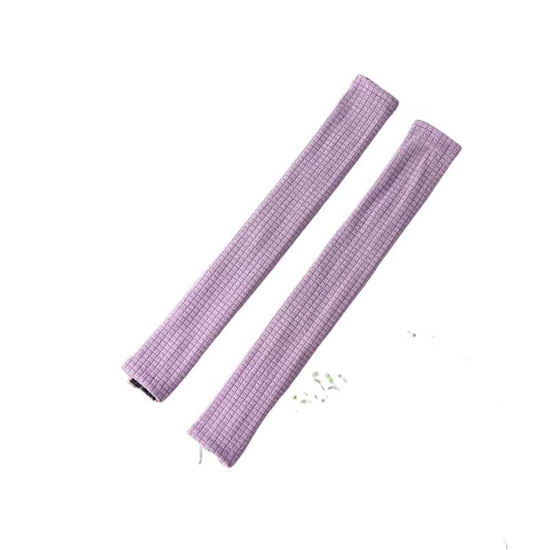 1 Pair Chair Arm Rest Covers,Computer Office Armrest Cover，Soft Covers Pads Solid Color with Zipper，Memory Foam Thicker Elbow Pillow for Desk (Purple)