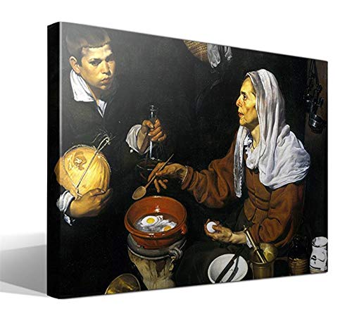 Cuadro Canvas Vieja friendo Huevos de Diego Rodríguez de Silva y Velázquez