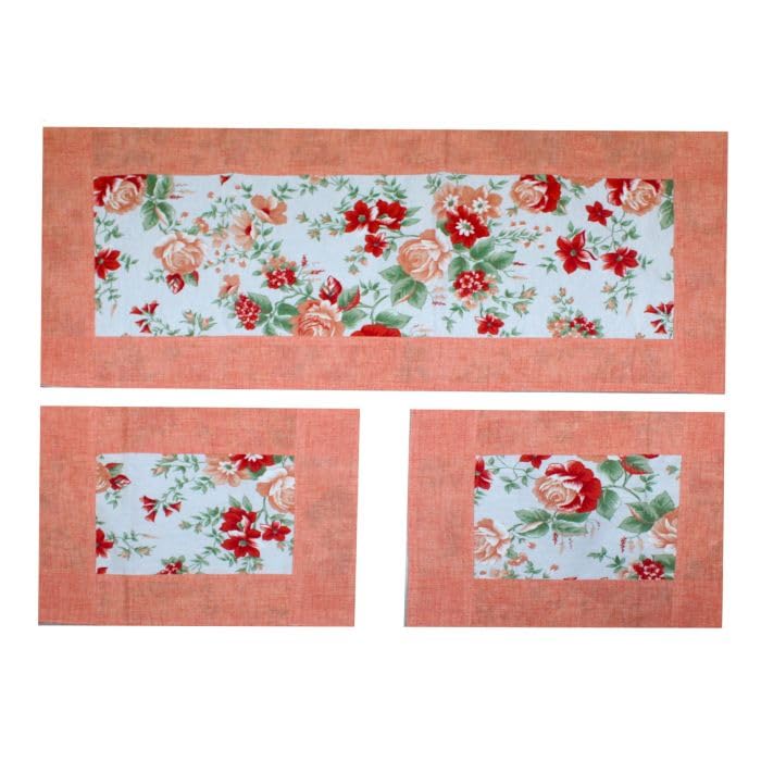  Russo Tessuti Tris Centri Centrini Centro Runner Rose Clara Tavola Mobile Colori Brillanti-Rosa