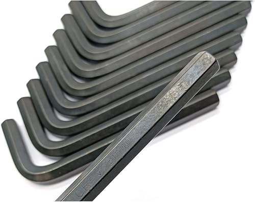 Miniatura 2 de Llave hexagonal de 0.354 in, llave hexagonal en forma de L, llaves Allen hexagonales, color negro, paquete de 10