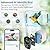 Bird Feeder with Camera, Smart Bird Feeder 2K Cam for Outdoor Backyard -Ai Identify Capture Bird Videos, 2.4GHz WiFi Bird Camera, Blue & Accessories