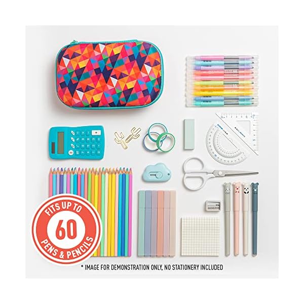 ZIPIT Colorz Box Federmäppchen, Bunte Dreiecke – Bild 4