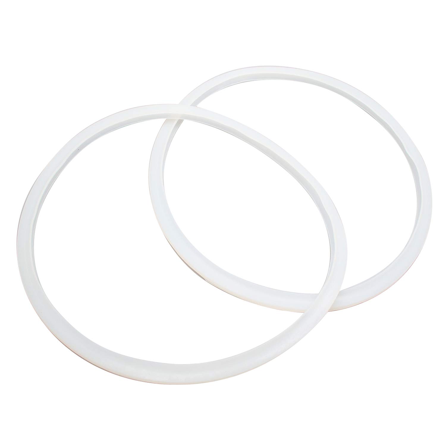 Semetall 2 Pack 10 Inch(Inner Diameter: 260 mm) Universal Pressure Cooker Sealing Ring,Pressure Cooker Replacement Gasket (Transparent)