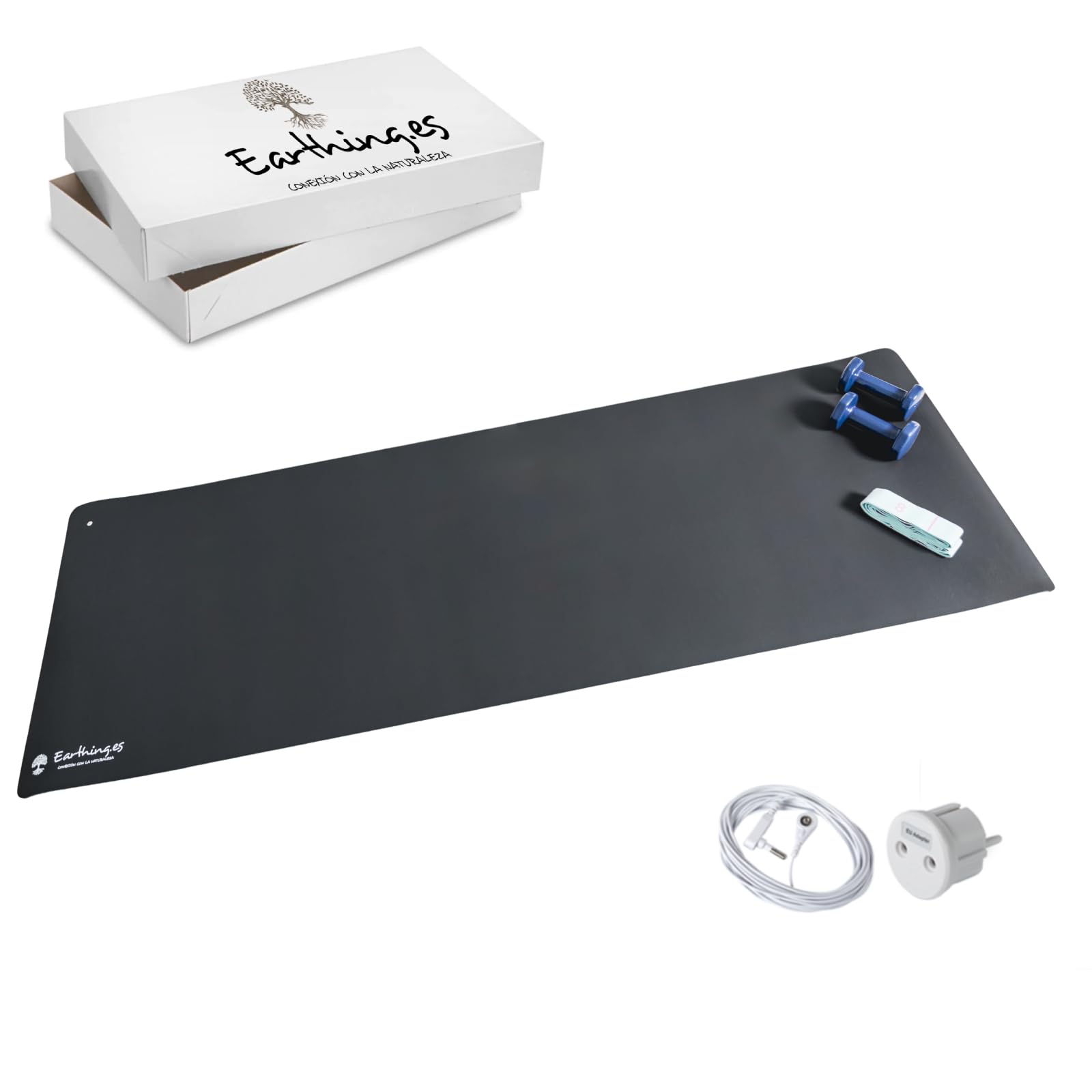 Earthing Kit Deporte Esterilla Yoga Grounding, Esterilla Yoga Medida 182 x 61 cm.