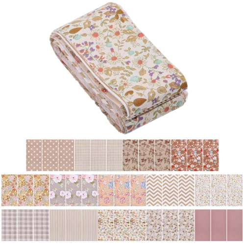 Bande de tissu jelly roll vintage en coton pour matelassage et patchwork floral DIY