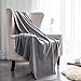 CAI TENG Fleece Blanket Super Soft Warm Cozy Blanket All Season Fleece Throw for Bed or Sofa, Easy Care (Grey, 52 x 67 Inches)