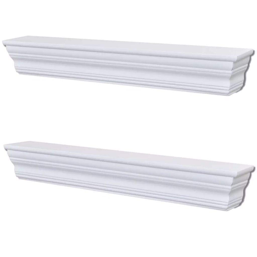 estanterías de Pared Blancas Aaliyah 2 Unidades, Estanteria Pared, Estanteria Baño, Balda Pared, Baldas Flotantes, Estante Cocina, Baldas Cocina,