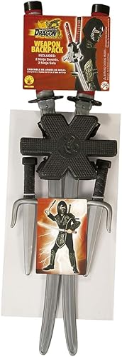 Dragón Ninja Arma juego talla única Negro