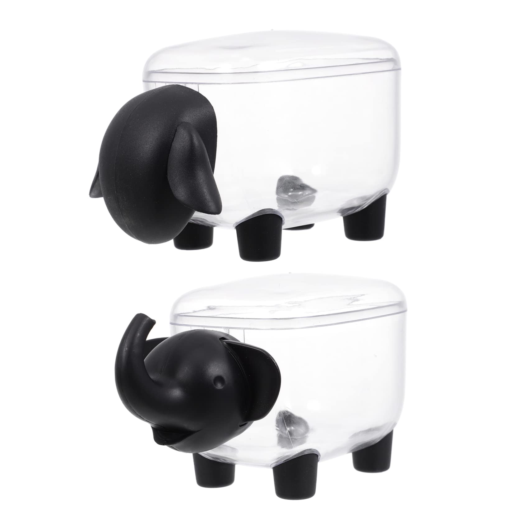 Yardenfun 2pcs Cosmetic Cotton Storage Box Cotton Swab Storage Case Toothpick Holder Swab Organizer Toothpick Container Cotton Swab Container Cotton Pad Container Toothpick Case