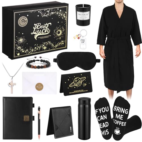 Afarnook 13 Pcs Birthdays Gifts Baskets for Men Get Well Gifts Set for Men Christmas Gift Box...