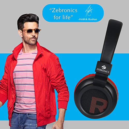 Zebronics-Zeb-Bang-Foldable-Wireless-BT-Headphone-Comes-with-40mm-Drivers-AUX-Connectivity-Call-Function-16Hrs-Playback-time-Supports-Voice-Assistant-Red