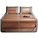 YJFENG Sommer-schlafmatten, Doppelseitiges Pad Kühlkissen Faltbar Einzel Doppel Studentensitz Sommer (Color : Brown, Size : 150x190cm)