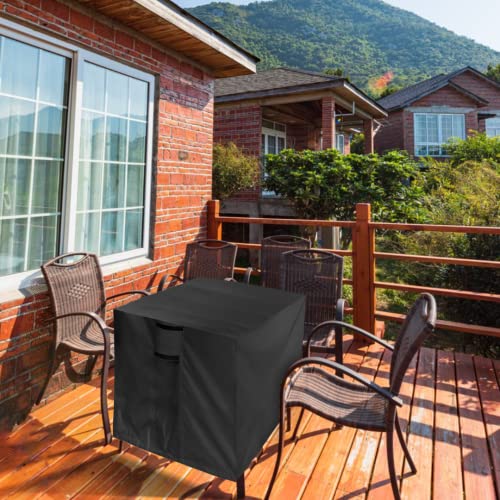 Jungda Outdoor Table Cover,38 Inch Square Patio Table Cover,Waterproof Outside Small Table Cover Furniture Cover - 38 X 38 X 28 Inch #TOP5