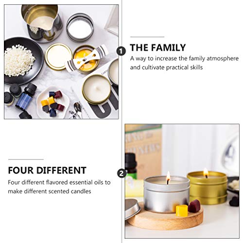ARTIBETTER Kit de Fabricação de Velas Faça Você Mesmo Com 600Ml de Copo de Aço Inoxidável Com Fragrâ