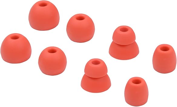 Replacement Eartips Silicone Earbuds Buds Set for Powerbeats Pro Beats Wireless Earphone Headphones,4 Pair Red