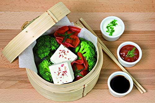 Image of PacknWood 209BBDIM30LID - Bamboo Lid for Dim Sum Giant Steamer - Lids for Steaming Basket - Reusable & Biodegradable Bamboo Lid Dim Sum Steamer - (11.8 inch) - (Pack of 10)