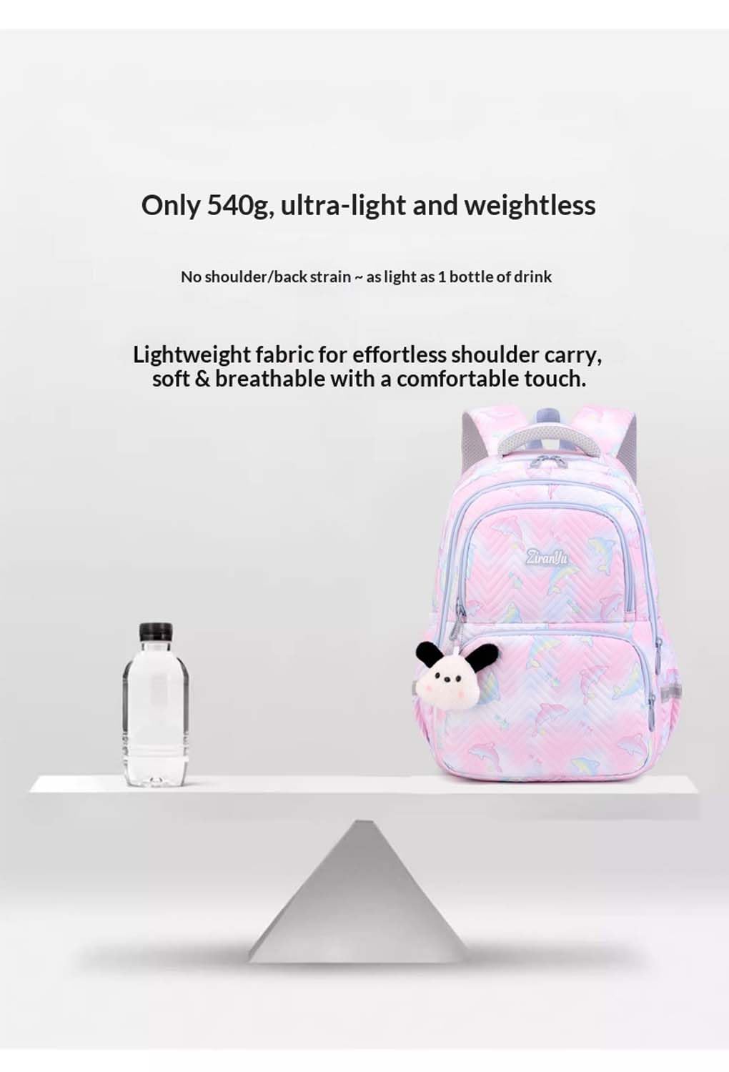 Schulrucksack Trolley für Mädchen & Jungen, Abnehmbar Trolley Schultasche für Schule & Reisen, Bequeme Schultasche Ideal für 10-Jährige Kinder, Teenager & 5. Klasse