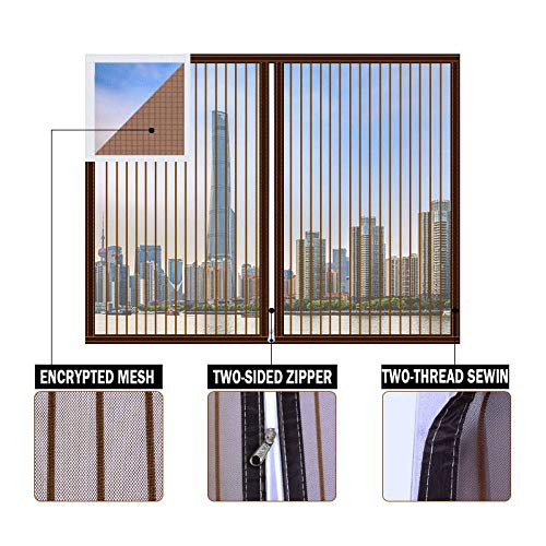 Domiss Fliegengitter Für Fenster 100x160cm – Magnetisch, Selbstklebend, Ohne Bohren – Insektenschutz Für Balkontür & Mehr
