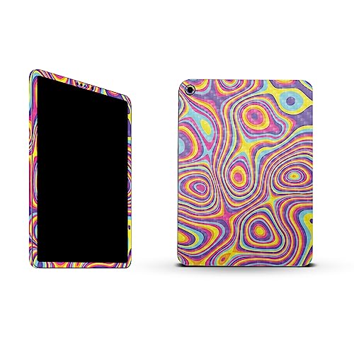 Image of MightySkins Carbon Fiber Skin Compatible with Apple iPad 10.9 inch 10th Gen (2022) Full Wrap Kit - Gobstopper | Protective, Durable Textured Carbon Fiber Finish | Easy to Apply | Made in The USA