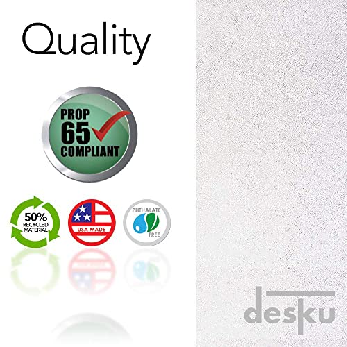 Image of Office Desk Chair Mat - PVC Mat for Hard Floor Protection, Clear, 30 Inches x 48 Inches, Made in The USA, Home Office Supplies, Made in The USA