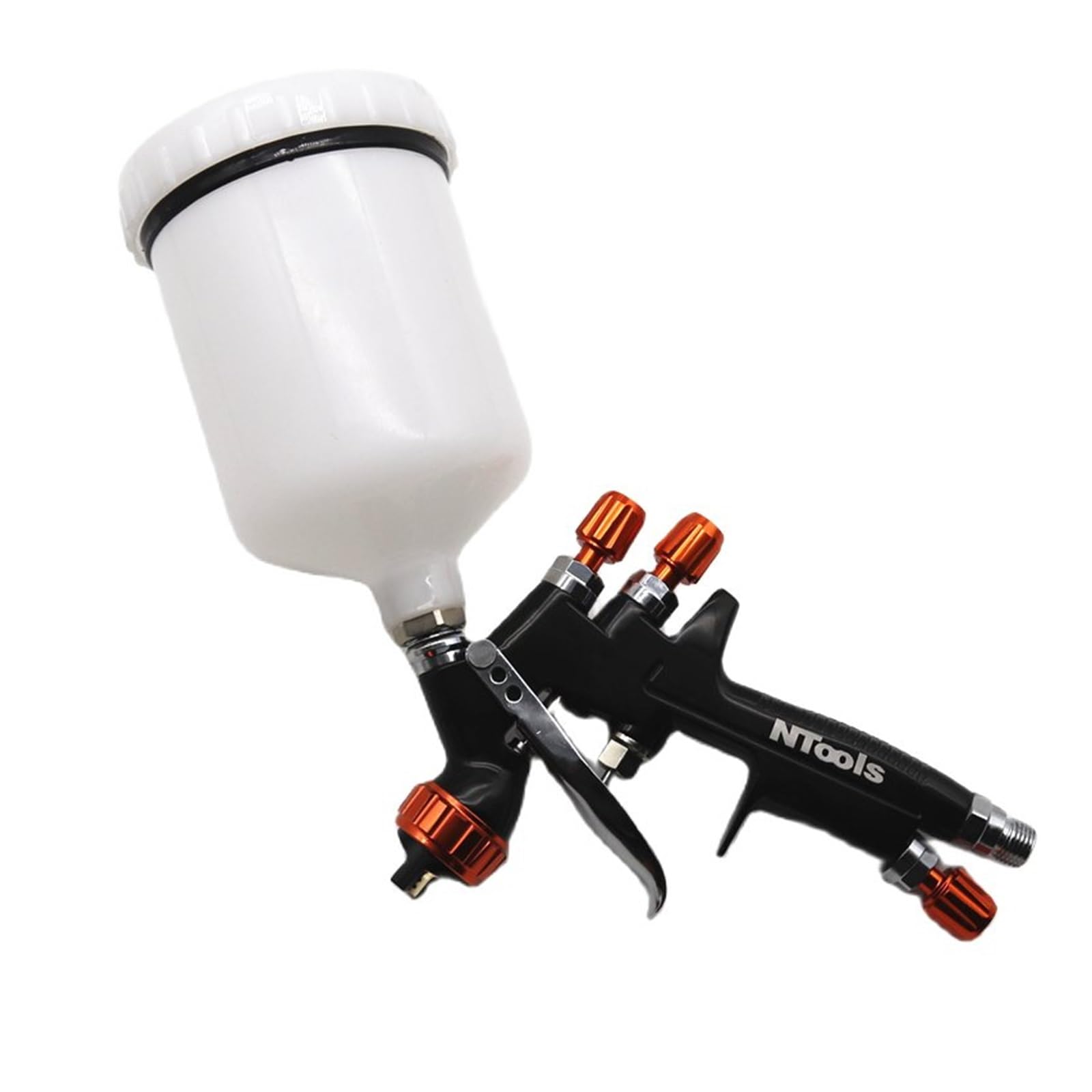 Pistolet de pulvérisation pour carrosserie avec tasse de mélange peinture et godet 600cc
