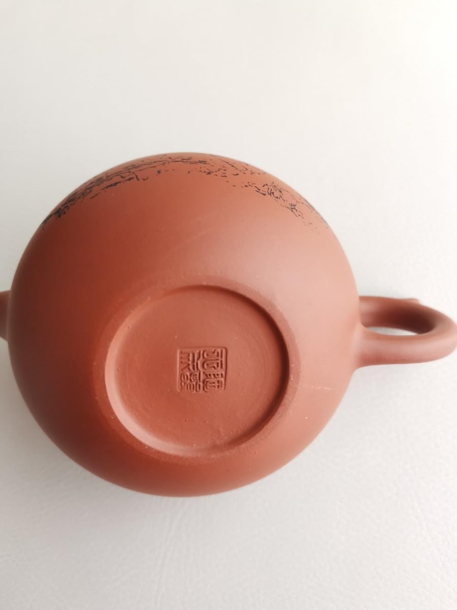 朱泥桃型茶心壷　朱泥急須　煎茶 朱泥桃型茶心壷 朱泥急須 煎茶