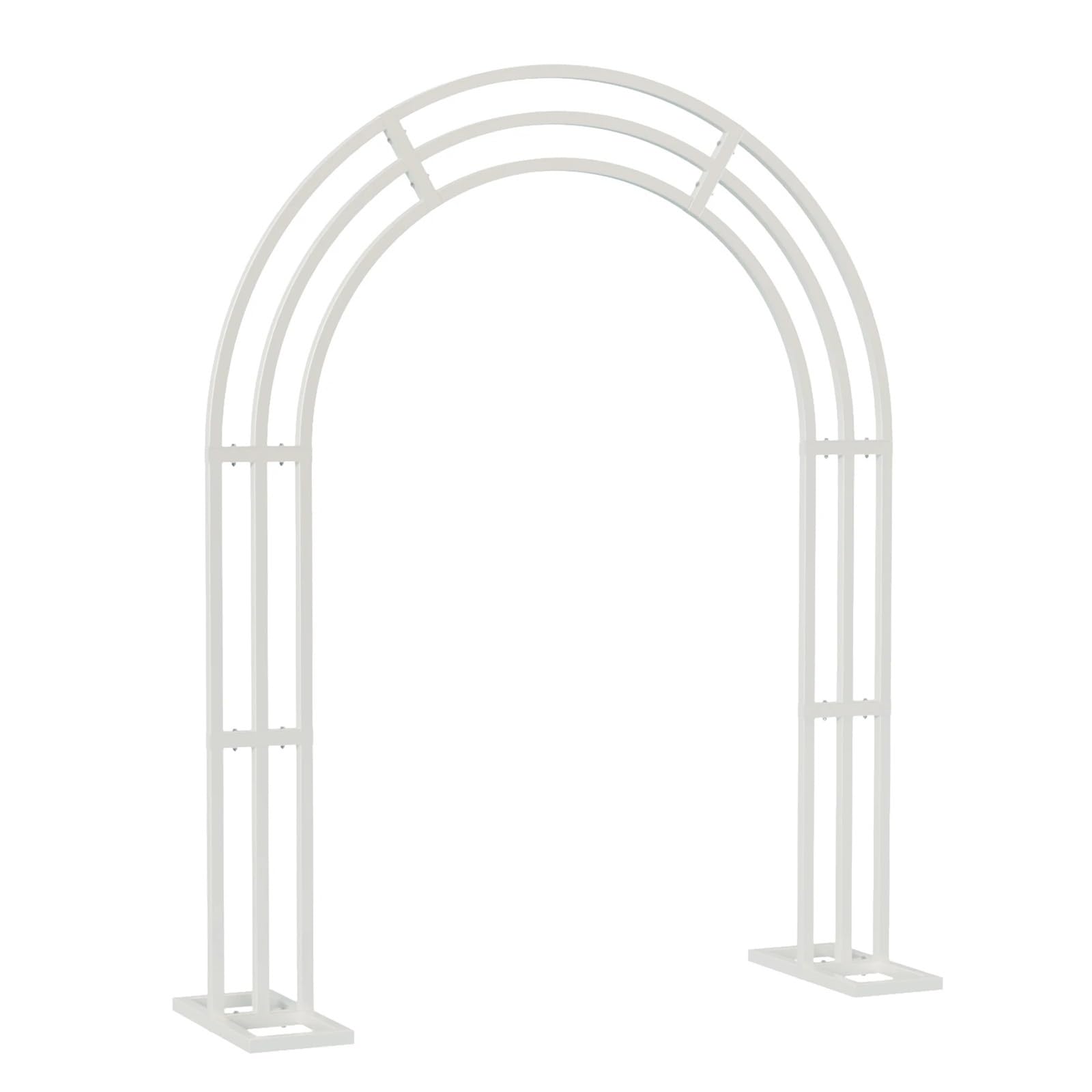 Arche de jardin avec support pour arche de mariage extérieure et décor de ballons