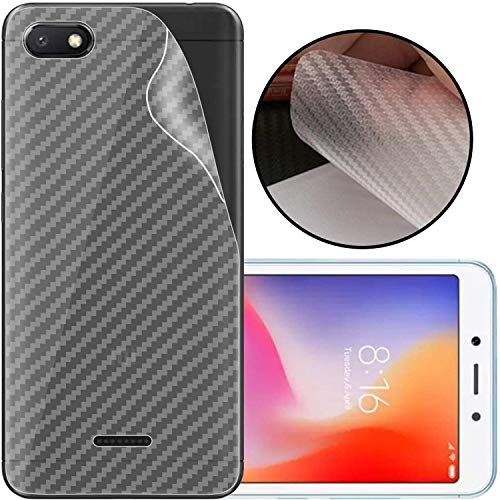 Image of Compatible with Redmi 6A Back Screen Protective Film Carbon Fiber Skin Transparent Screen Guard Sticker