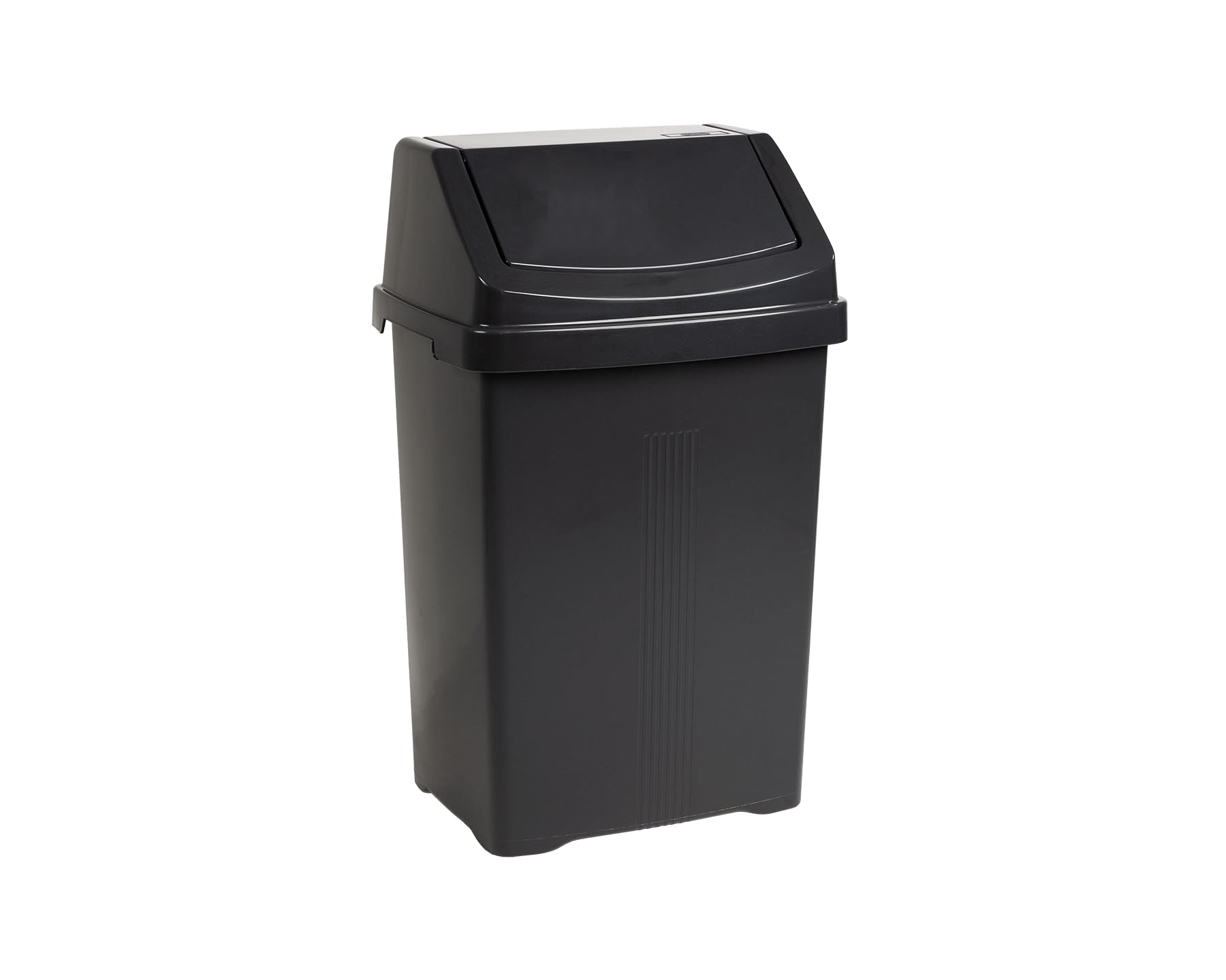 Homey Mart Large Dish Drainer, Rectangular Washing Bowl 39cm, Large Cutlery Tray, Sink Tidy Organiser, Kitchen Caddy, Square Bowl 32cm,Laundry Basket, 25L & 50L Swing bins - Black - 25L Swing Bin