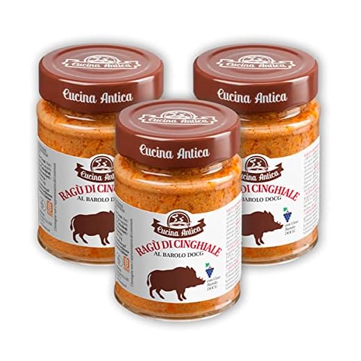 Cucina Antica - Ragù di Cinghiale - 3 Vasetti da 190 g