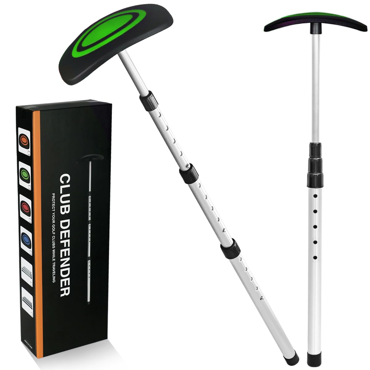 LOVACE Golf Travel Bag Support System, Golf Club Travel Protection Kit (Fluorescent Green)