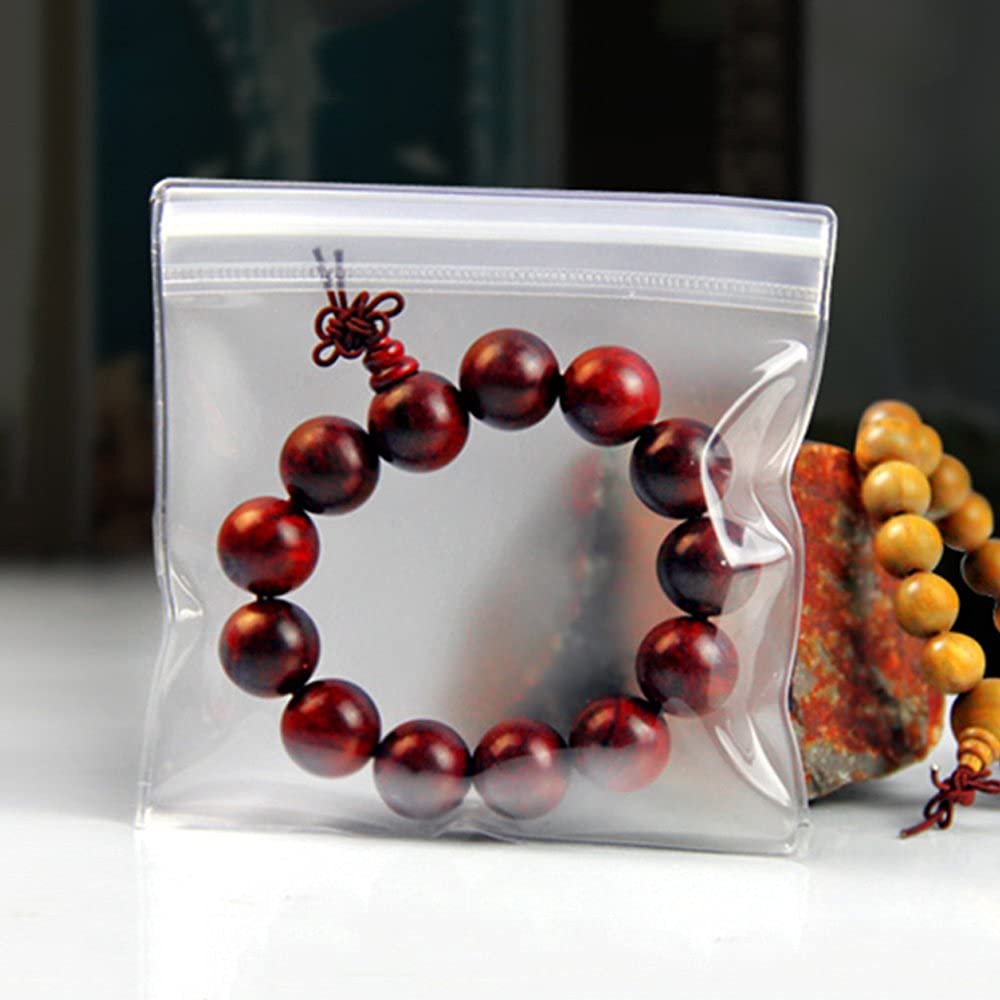 Lot de 30 sachets à bijoux transparents anti-oxydation avec fermeture éclair refermable en plastique pour bracelets, bagues, boucles d'oreilles 15 x 15 cm