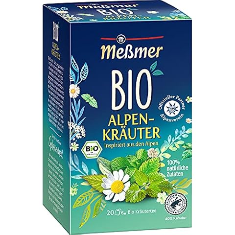 Meßmer Bio Alpenkräuter | 100% natürliche Zutaten | 20 Teebeutel | Vegan | Glutenfrei Cover