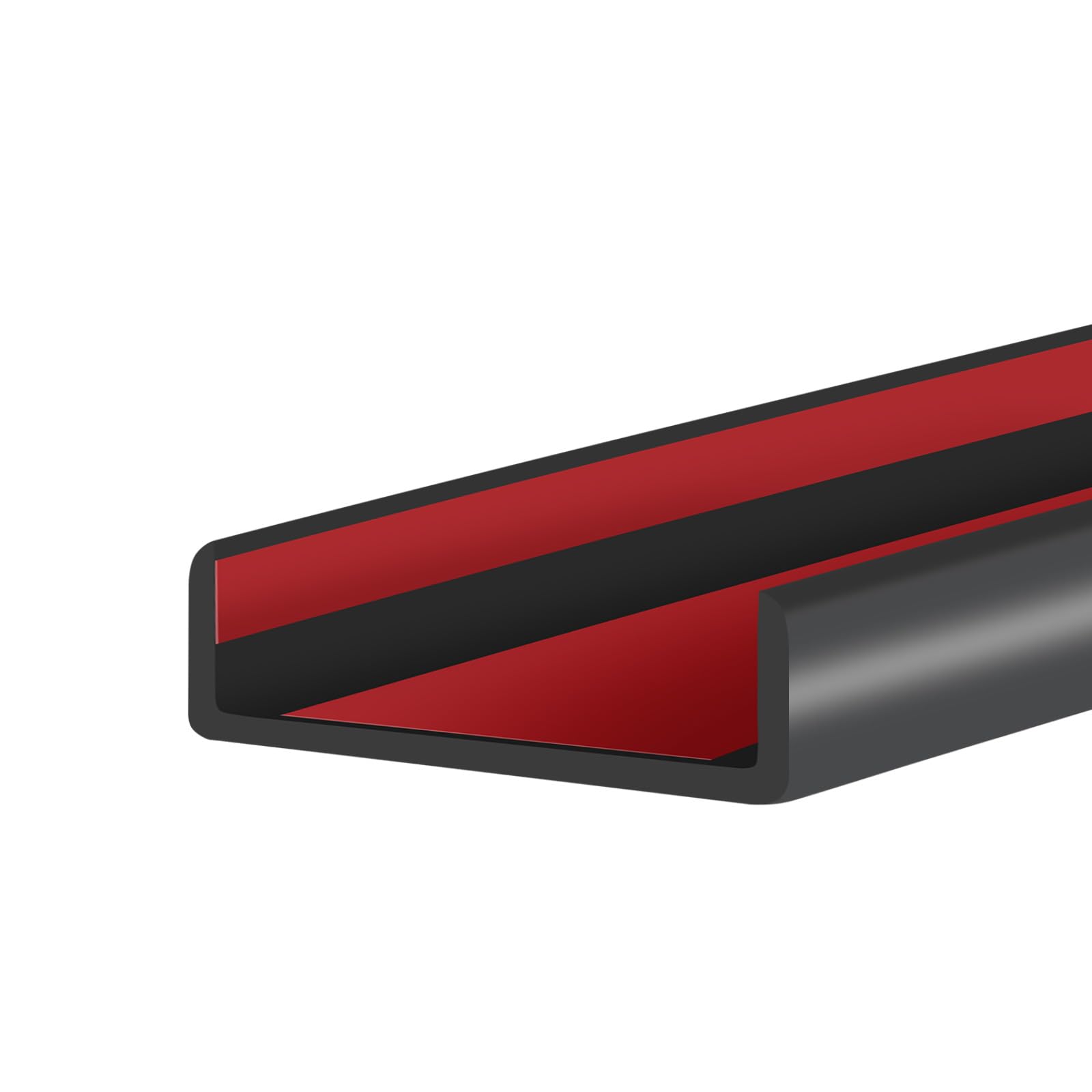 Rubber Edge Trim, 2 inches Self-Adhesive U Channel Edge Protector for ...