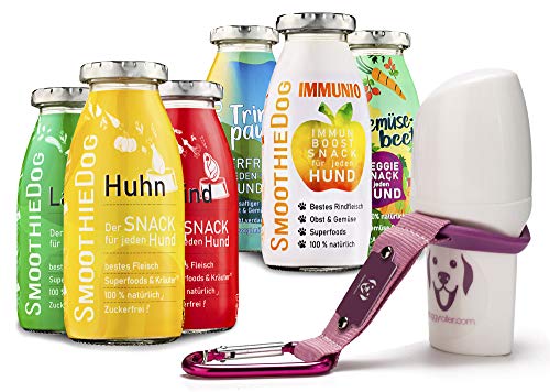 Produktbild von Doggyroller mit SmoothieDog Hundesmoothie 6er Probierset - 6 x 250 ml