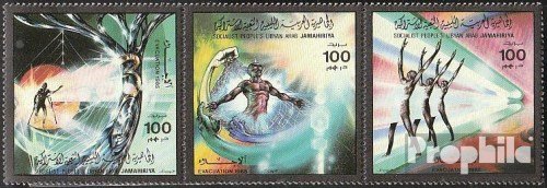 Libya 1612-1614 triple strip (complete.issue.) 1985 Expulsion foreign Troops (Stamps for collectors) military