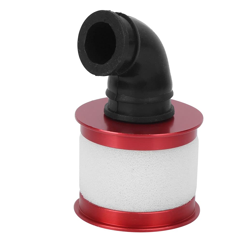 Pilipane RC a ir Filter Replacement Part for HSP 94122/941188 1/10 RC Car Aluminum Alloy Sponge Black Silver Green Red 5 5x3 4cm 21g 1pcs (red)