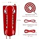 Sangyn Retro Wandtelefon mit Metallklingel – Vintage Telefon schnurgebunden, analog, mit Lautstärkeregler – Ideal für Zuhause, Küche, Hotel, Büro, Rot