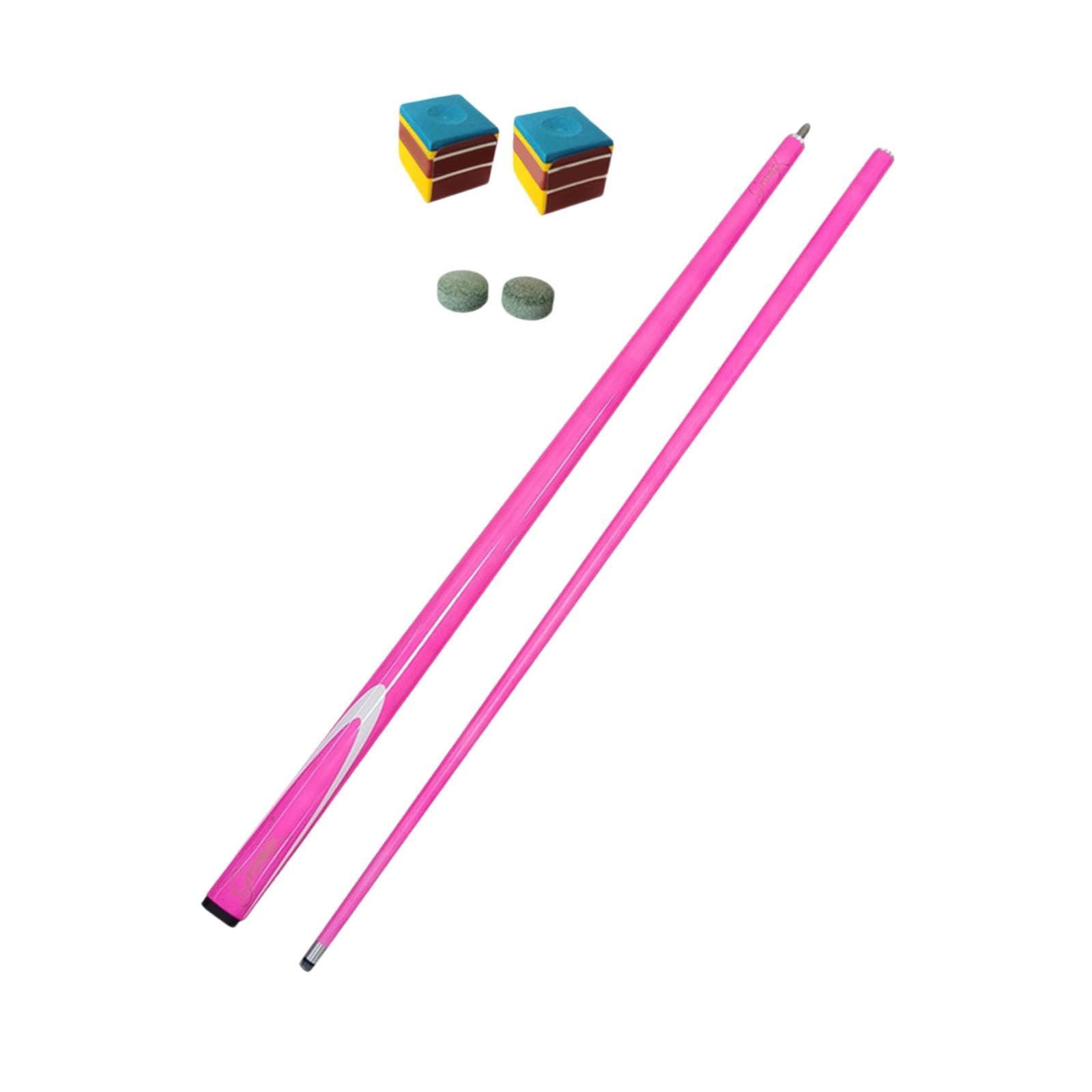 Amagogo Pool Cue Stick, Snooker Cue Carbon Fiber 57" Nine Ball Pool Cue Professional Billiard Cue Billiard Pool Stick for Starters, Pink