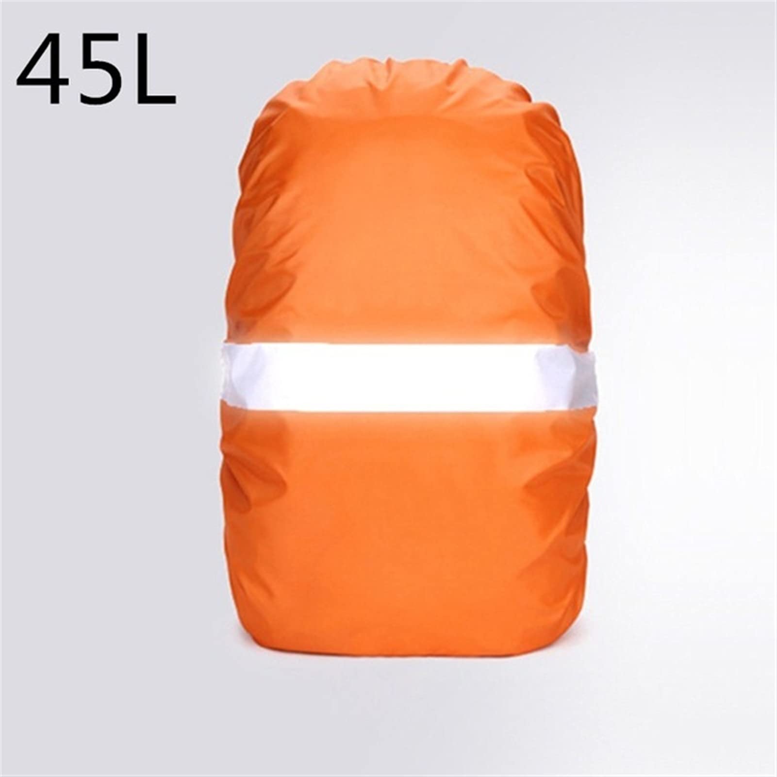 Backpack Rain Cover 2Pcs 35L 45L 60L 80L Waterproof Backpck Rain Cover Reflective Strip Hiking Backpack Cover Ultralight Outdoor Sport Bag Rain Cover Waterproof Backpack Cover (Color : Orange 35L