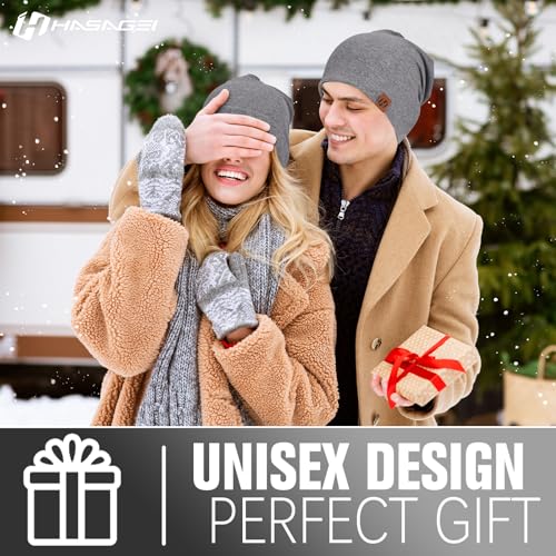 GXCROR Damen Herren Beanie, Slouch Beanie Mütze - Weiche Baumwolle, Atmungsaktive Longbeanie für Chemo & Alle Jahreszeiten