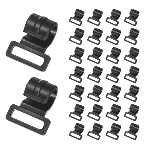 TIXIPEM 0.47IN Tent Pole Clips [30PCS] - C-Shaped Clamp Use...
