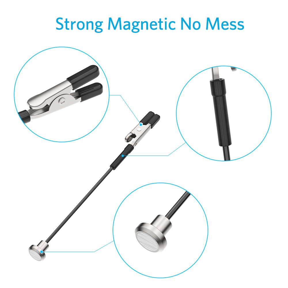 Actekart Metal Model Painting Stand Base and 15PCS Magnetic Alligator Clip Sticks Set for Airbrush Model Coloring Hobby Crafts DIY Tools - Image 6